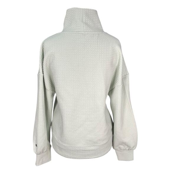 Calia Carrie Underwood Textured Cowl Neck Sweatshirt Mint Green Small Cozy - Picture 2 of 13